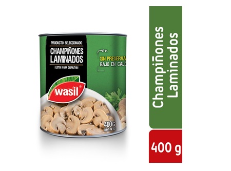  CHAMPINONES 400 GR LAMINADO WASIL 