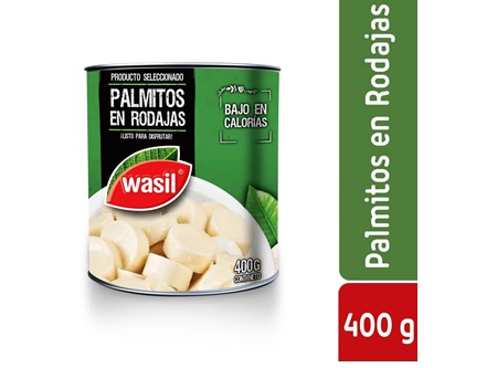  PALMITOS 400 GR RODAJAS WASIL 