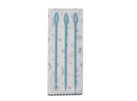  MANUALIDADES AGUJA LANA PLASTICA DISPLAY X 3 UN 