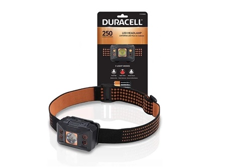  LINTERNA DURACELL MANOS LIBRES 250 LUMEN +3 AAA 