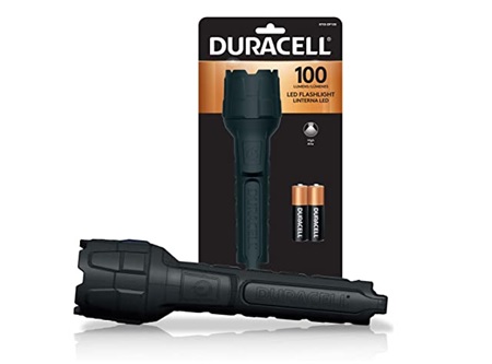  LINTERNA DURACELL SEGURIDAD 100 LUMEN + 3 PILAS AA 