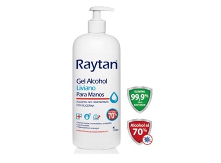  ALCOHOL GEL 1 LT. RAYTAN AL 62% VITAMI E/GLICERIN 