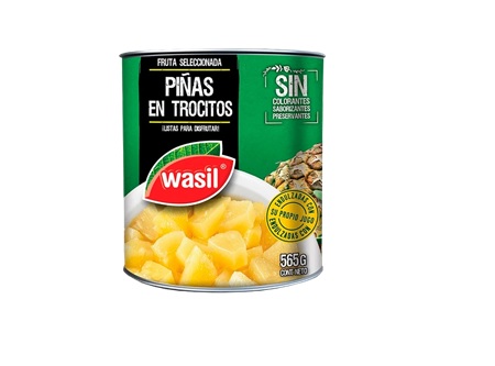  PINA EN CONSERVA TROCITOS 560 GR WASIL 