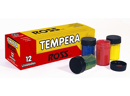  TEMPERA  12 COLORES ROSS 