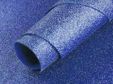  GOMA EVA 40X60 X 10 PLIEGOS AZUL C/GLITTER HAND 