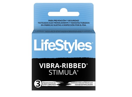  PRESERVATIVOS LIFESTYLES DP X 3 VIBRA RIBBED-STIMU 