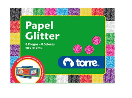  CARPETA ESC. P.GLITTER 8 HJ TORRE 