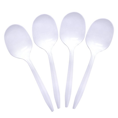  CUCHARA PLASTICA BLANCA X 100 UN FECO 