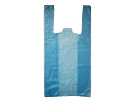  BOLSA CAMISETA 35 X 45 PQT 500 UND AZUL SUPERIOR 