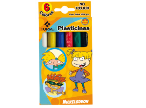  PLASTICINA  6 COLORES TORRE 