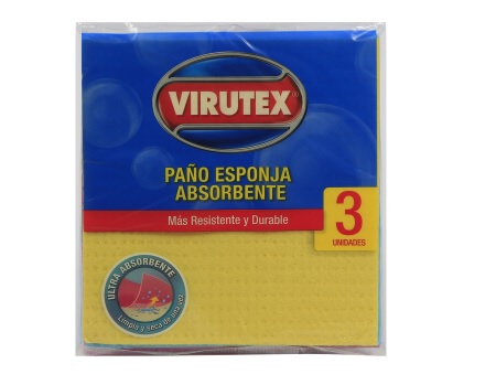  PANO ABSORBENTE X 3 UN 18 X 17 VIRUTEX. 