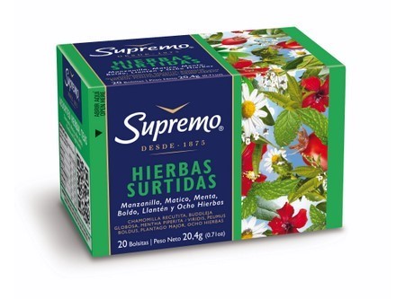  TE HIERBAS SUPREMO X 20 BOLSITAS SURTIDAS 