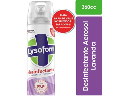  DESINFEC. A/SOL 360 CC A/BACT LYSOFORM LAVANDA 