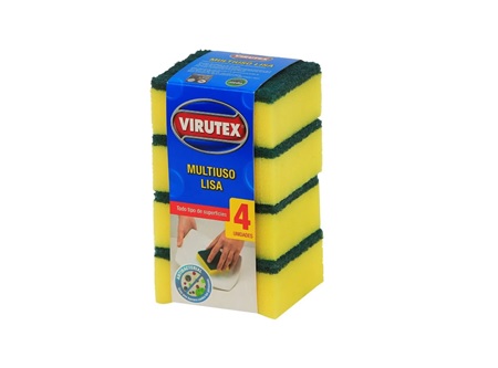  ESPONJA LISA BONOBRIL X 4 UN VIRUTEX 