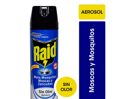  INSECTICIDA A/SOL 360 CC RAID MOSCA Y MOSQUITO. 