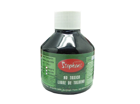  TINTA TAMPON STEPHENS 125 CC. NEGRA 