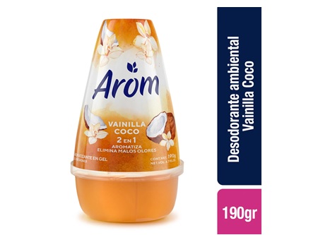  AMBIENTAL AROM CONO/GEL 190 GR VAINILLA COCO 