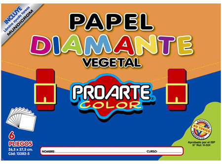  CARPETA ESC. P.DIAMANTE 50 HJ A4 PROARTE 