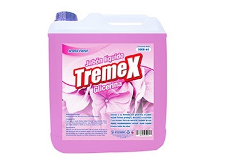  JABON LIQ. 5 LT. TREMEX C/GLICERINA FLORAL 