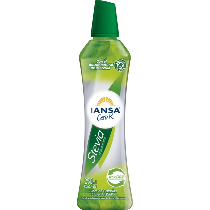 ENDULZANTE IANSA CERO K STEVIA SENS 250 ML LIQUIDA