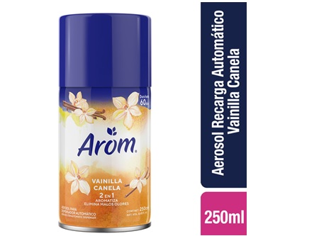  AMBIENTAL AROM 250 ML RPTO/MATIC VAINILLA/CANELA 