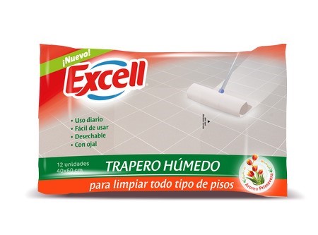  TRAPERO HUMED/DESINF. EXCELL 10 UN PRIMAVERA 40X60 