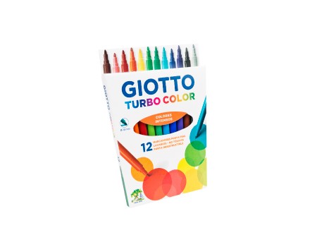  PLUMON ESCOLAR 12 COL.GIOTTO TURBO COLOR 