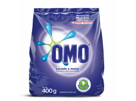  DETERGENTE POLVO 400 GR. OMO LAVADO A MANO 