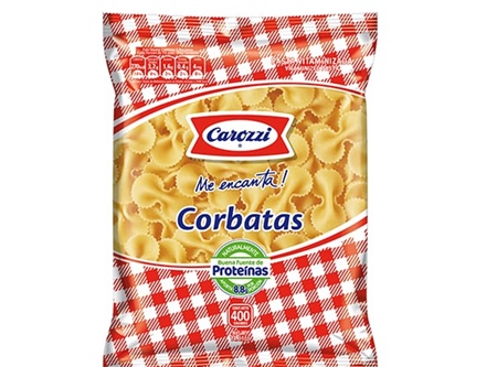  PASTA FIDEO 400 GR CORBATAS CAROZZI 